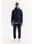 Erkek Lacivert Kapüşonlu Pamuklu Bi-Stretch Regular Fit Sweatshirt A52Y1201 7