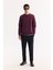 Erkek Bordo Pamuklu Baskılı İnterlok Regular Fit Sweatshirt A52Y1325 6