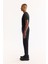Erkek Siyah Beli Lastikli Bağcıklı Bi-Stretch Regular Fit Eşofman Altı A52Y3414 2