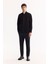 Erkek Siyah Pamuklu Baskılı İnterlok Regular Fit Sweatshirt A52Y1200 8