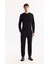 Erkek Siyah Yani Lastikli Bi-Stretch Hafif Slim Fit Pantolon A52Y3213 8