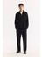 Erkek Siyah Yarım Fermuarlı Viskon Karışımlı Bi-Stretch Comfort Fit Sweatshirt A52Y2096 6