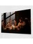 Caravaggio Tarzı Cam Tablo - Masa Başında Toplu Insan Grubu - Caravaggio Cam Duvar Sanatı Caravaggio Tarzı Sanat Cam Sanat 1