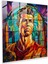Cam Tablo - Vitray Ronaldo - Cristiano Ronaldo Modern Sanat Canlı Renkler Cam Sanatı 1