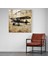 Uçak Cam Tablosu - Altın Çağ El Yazısı Modern Sanat 2