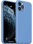 Newface iPhone 11 Pro Max Kılıf Nano Içi Kadife Silikon - Mavi 1