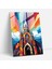 Pop Art Kilise Cam Tablo Sanatı - Kilise Modern Sanat Cesur Renkler Cam Tablo 1
