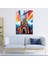 Pop Art Kilise Cam Tablo Sanatı - Kilise Modern Sanat Cesur Renkler Cam Tablo 2