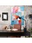 Basquiat Cam Tablo Sanatı - Cesur Renk Paletli Cam Tablo 2
