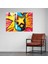 Pop Art Bira Bardağı Baskısı - Bira Cam Sanatı Cam Duvar Sanatı Modern Sanat 2