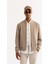 Erkek Vizon Bomber Yaka Yün Karışımlı Kaşe Regular Fit Mont A52Y6014 2