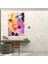 Çiçek Desenli Cam Tablo Sanatı - Andy Warhol Cam Tablo Cam Sanat Ev Dekorasyonu 2
