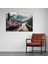 Ferrari Cam Tablo - Dağ Manzarası - Ev Dekorasyonu Cam Duvar Sanatı Duvar Dekorasyonu 3