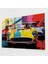 Ferrari Cam Tablo Sanatı - Farklı Modellerin Pop Art Kolajı - Duvar Dekorasyonu Cam Sanatı 1