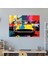 Ferrari Cam Tablo Sanatı - Farklı Modellerin Pop Art Kolajı - Duvar Dekorasyonu Cam Sanatı 2