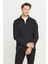 Pamuklu Standart Fit Normal Kesim Polo Yaka Sweatshirt 1
