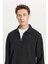 Pamuklu Standart Fit Normal Kesim Polo Yaka Sweatshirt 4