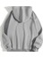 Erkek Düz Kapüşonlu Weat Boyalı Gri 1