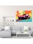 Ferrari Cam Tablo - Pop Art Klasik - Ferrari Cam Tablo Cam Sanatı Cesur Renkler 2