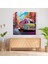 Şehir Karavanı Cam Tablo - Karavan Canlılık Canlı Renkler 2