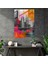 Geometrik Şehir Manzaralı Cam Tablo - Klasik ve Popart Tarzı Ev Dekorasyonu Modern Sanat 2