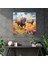 Buffalo Izlenimci Resim Cam Tablo - Buffalo Modern Sanat Izlenimci Resim Cam Sanatı 3