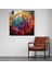 Bohem Tüyler Cam Tablo - Bohem Tüyler Soyut Modern Sanat 2