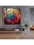 Bohem Tüyler Cam Tablo - Bohem Tüyler Soyut Modern Sanat 3