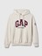 Erkek Gri Gap logo Arşiv Oversized Şehir Logolu Kapüşonlu Sweatshirt 2