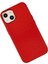Newface iPhone 14 Plus Kılıf Asya Deri Silikon - Kırmızı 3