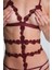 Bordo Olea Cut Out Detaylı Ayarlanabilir Askılı Balensiz Bodysuit 2