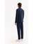 Erkek Lacivert Mono Yaka Bi-Stretch Hafif Dokulu Blazer Comfort Slim Fit Ceket A52Y4013 4