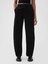 Kadın Siyah High Rise Kadife Tapered Ankle Pantolon 8
