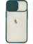 Newface iPhone 11 Kılıf Palm Buzlu Kamera Sürgülü Silikon - Yeşil 2