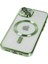 Newface iPhone 14 Plus Kılıf Kross Magneticsafe Kapak - Koyu Yeşil 5