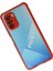 Newface Xiaomi Poco F3 Kılıf Miami Şeffaf Silikon - Kırmızı 2
