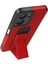 Newface Vivo Y16 Kılıf Mega Standlı Silikon - Kırmızı 4