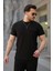 Erkek Cepli Kolyeli Kısa Kollu Örme Kumaş T-Shirt 1
