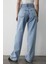 Kadın Yüksek Bel Geniş Paça Jean Pantolon 2