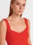 31973 Peplum Streç Top-Kırmızı 3