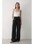 Kadın Beli Lastikli Bol Paça Palazzo Pantolon 1