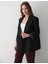 Kadın Çizgili Içi Astarlı Kol Detaylı Blazer Ceket 1