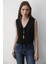 Kadın Bağlamalı Keten Yelek 1