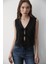 Kadın Bağlamalı Keten Yelek 3