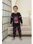 Spiderman Desenli Erkek Çocuk Pijama Takımı Siyah 2