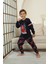 Spiderman Desenli Erkek Çocuk Pijama Takımı Siyah 3