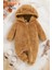 Welsoft Kahverengi Ayıcık Peluş Çocuk Tulumu Unisex - 6 Ay 1