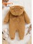 Welsoft Kahverengi Ayıcık Peluş Çocuk Tulumu Unisex - 6 Ay 2