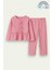 Kız Çocuk Çizgili Fırfırlı Pijama Takımı 5-16 Yaş 12044 1