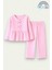 Kız Çocuk Çizgili Fırfırlı Pijama Takımı 5-16 Yaş 12047 1
